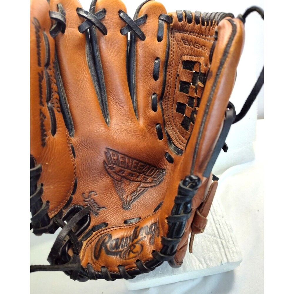 Rawlings  Baseball Glove Right Hand Tanned Brown Leather RS1150  Renegade 11.5" - Picture 4 of 15